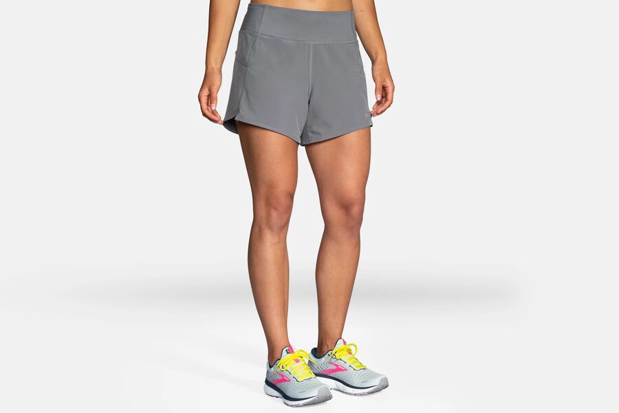 Womens Brooks Chaser 5" Bottoms Steel | 097135-NPU